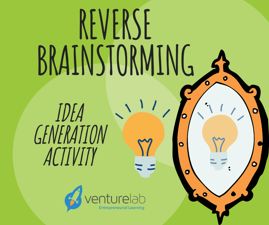reverse brainstorming is a tool to help come up with new ideas