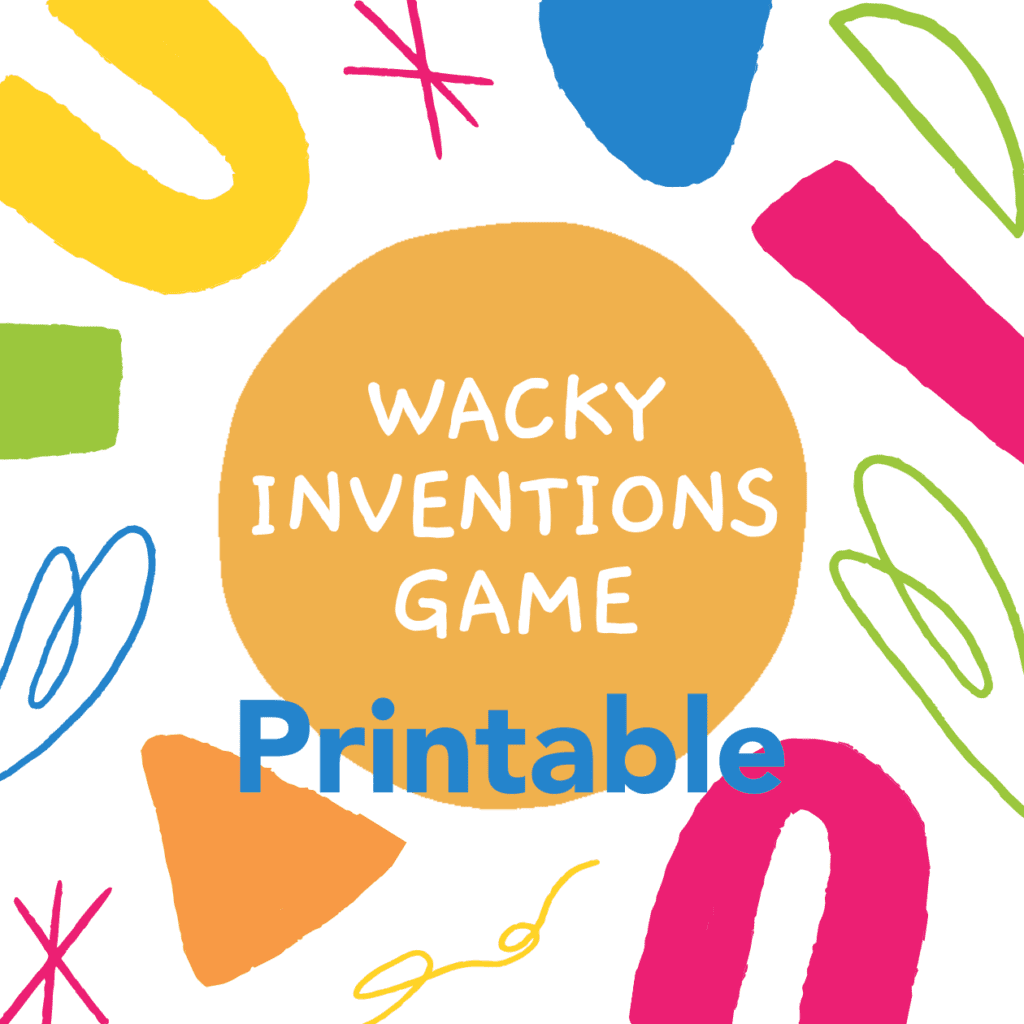 Free printable game: wacky inventions